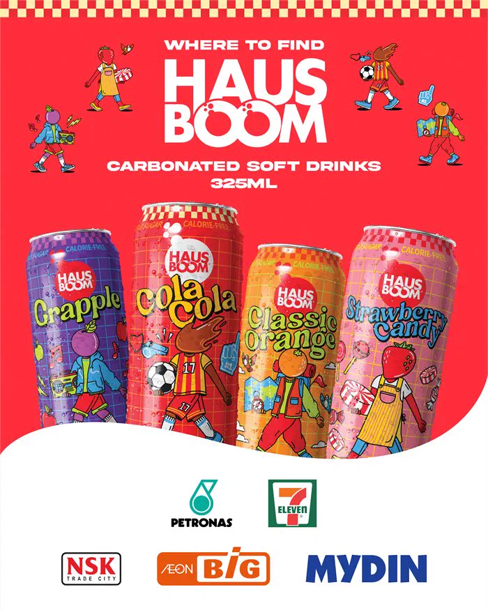 Where to find Hausboom carbonated soft drinks 325ml